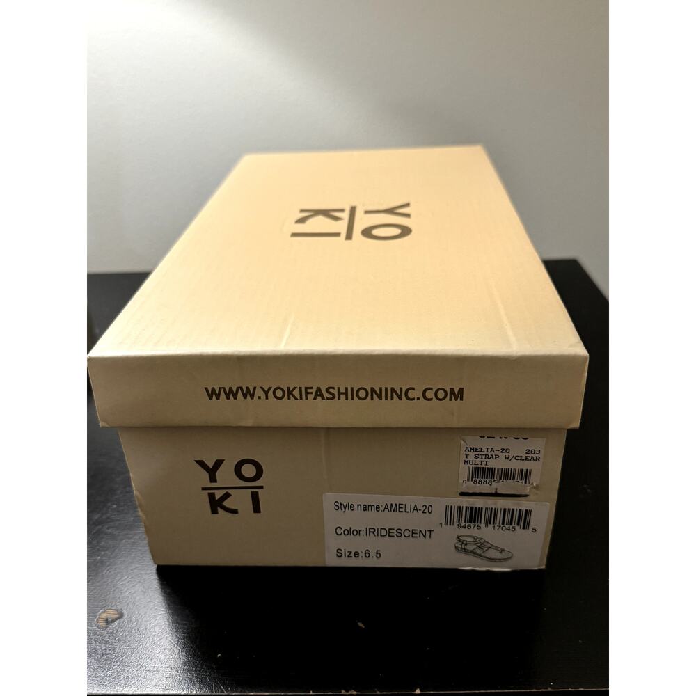 WOMEN YOKI AMELIA SANDALS SIZE 6.5 IRIDESCENT IN COLOR - Picture 5 of 10